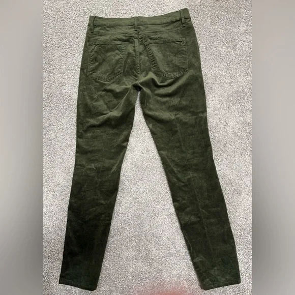 LOFT Forest Green Corduroy Skinny Pants - Picture 2 of 4